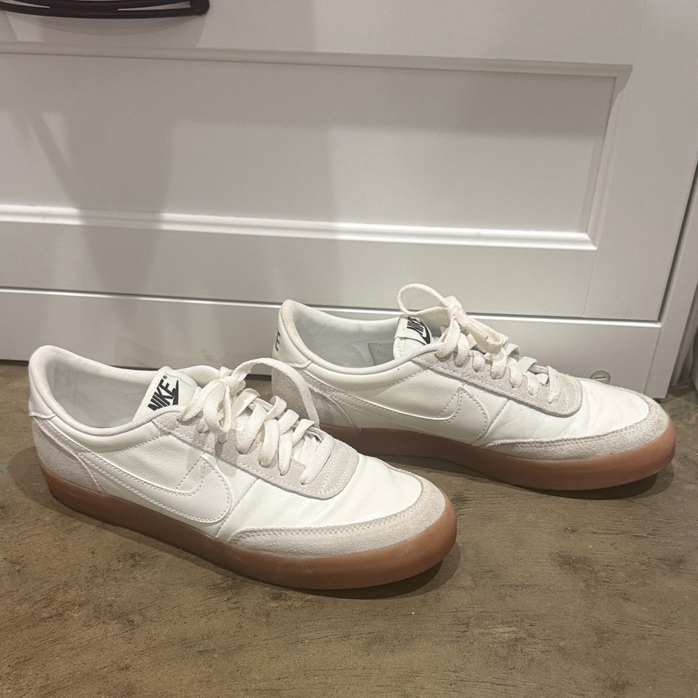 Nike Women’s White and Tan Sneakers